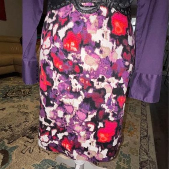 FABULOUS Ann Taylor Floral Watercolor Skirt - Sz 6P - Picture 1 of 4